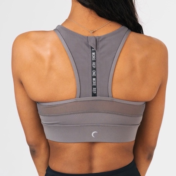 ZYIA Other - ZYIA Sports Bra Active Gray Pewter Mesh All Star M